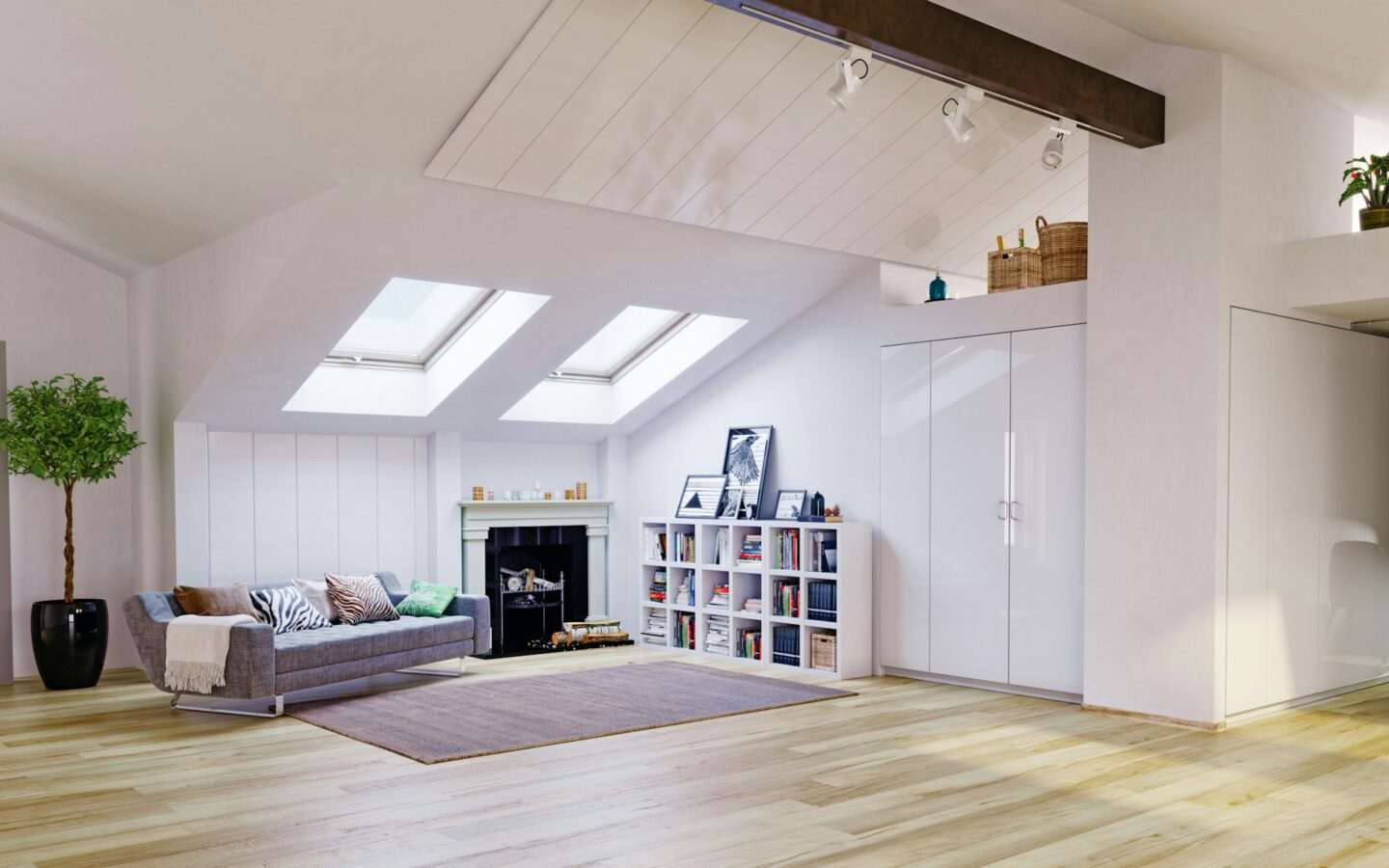 home with skylight