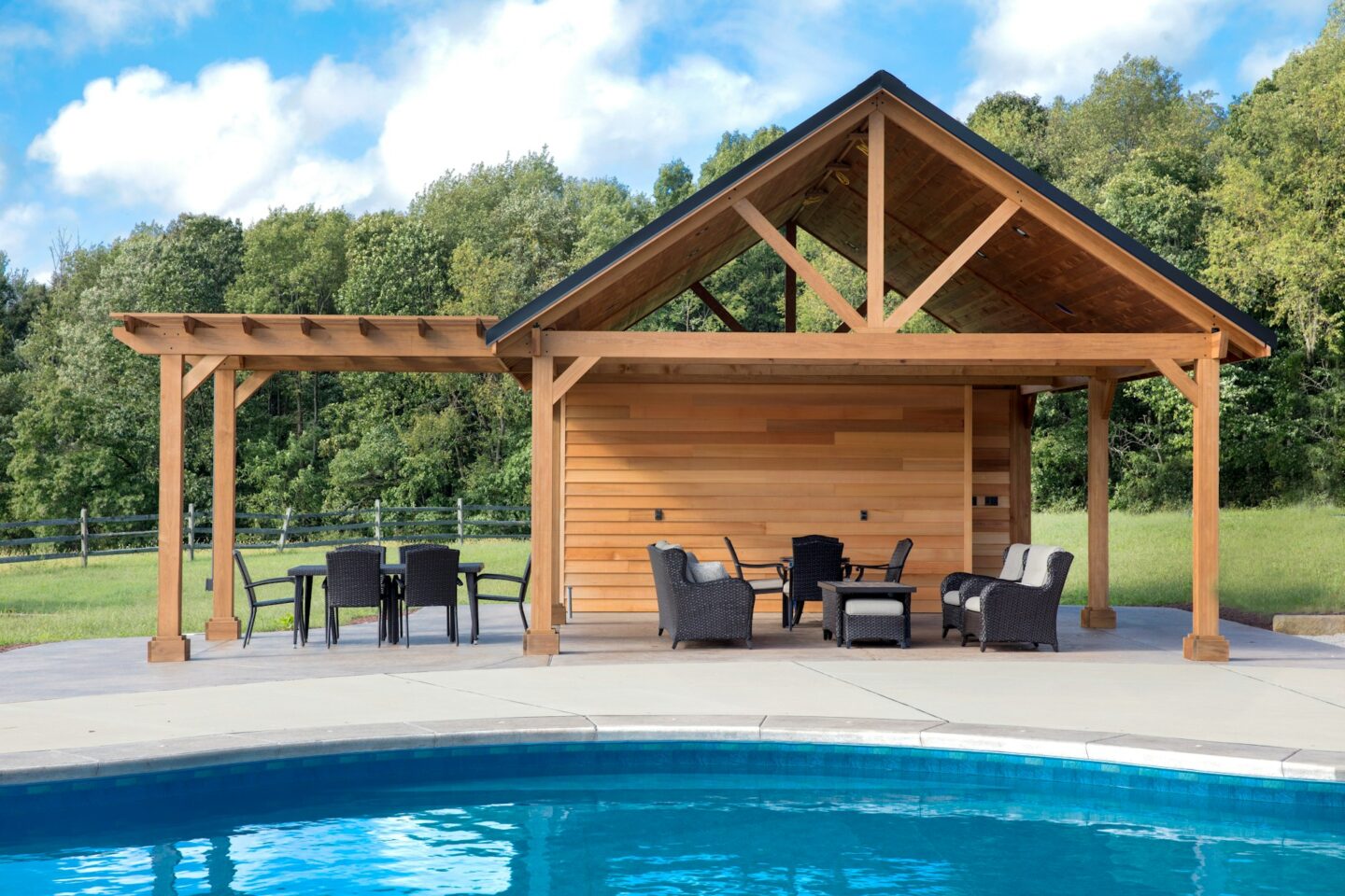 outdoor living space